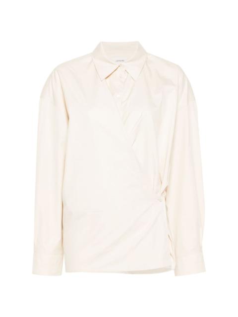 Lemaire straight-collar twisted shirt