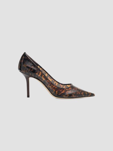 JIMMY CHOO Women's Love 85MM Tortoiseshell-Print Pumps - Amber