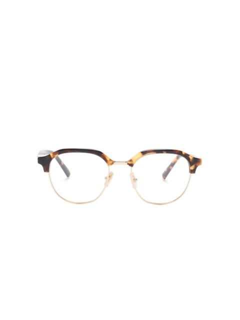 Clubmaster-frame glasses