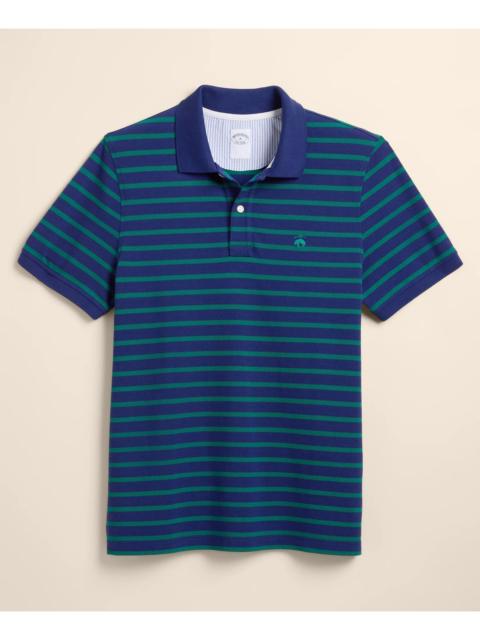 Brooks Brothers Golden Fleece® Stretch Supima® Cotton Short-Sleeve Striped Polo