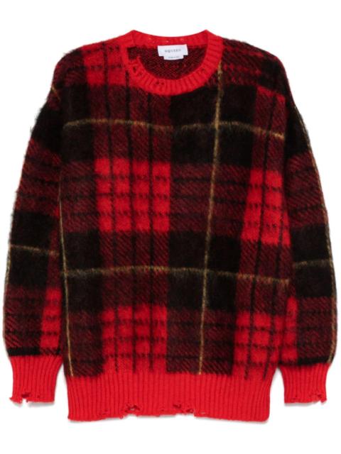 Alexander McQueen tartan-check sweater