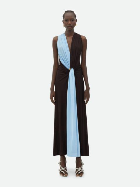 Bottega Veneta Metal Rings Viscose Long Dress