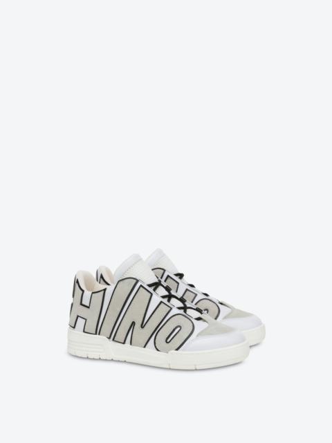 Moschino STREETBALL SNEAKERS WITH MAXI LOGO