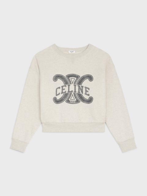CELINE CELINE TRIOMPHE SWEATSHIRT IN COTTON FLEECE