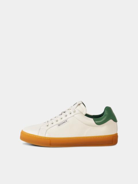 BOGNER Rome sneaker in Off-White/Green