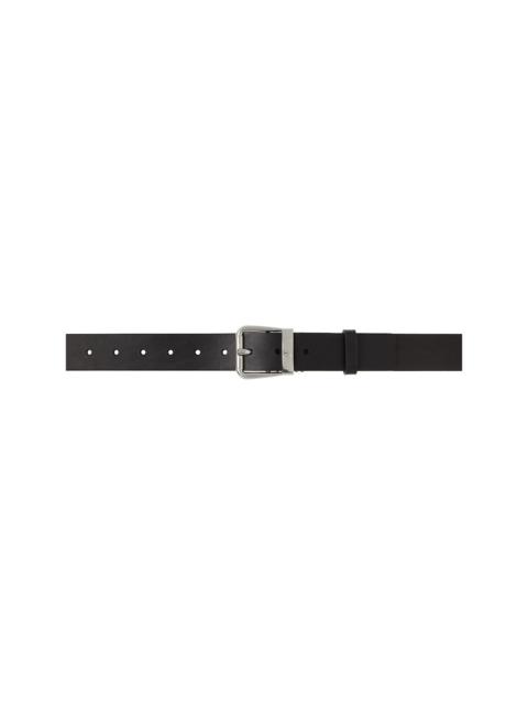 MM6 Maison Margiela Black Vacchetta Belt