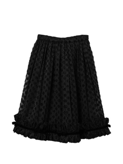 Noir Kei Ninomiya ruffled midi skirt