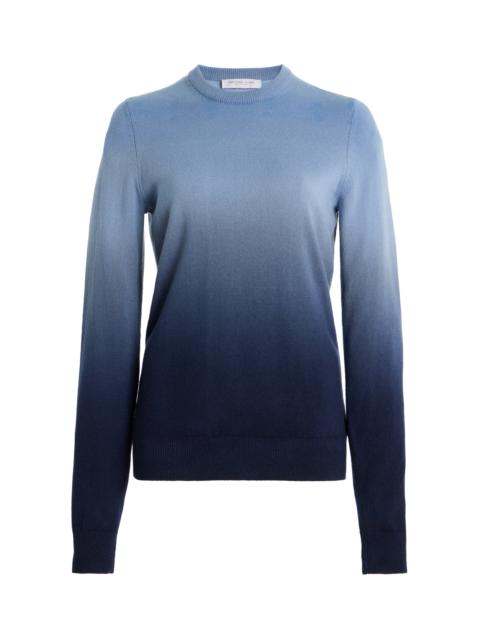 MICHAEL KORS COLLECTION Ombre Cashmere Sweater blue