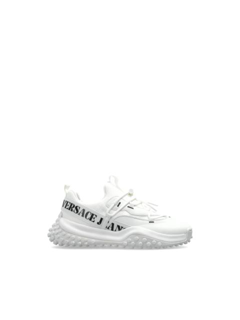 VERSACE JEANS COUTURE logo-lettering lace-up sneakers