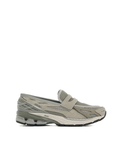 mesh slip-on trainers