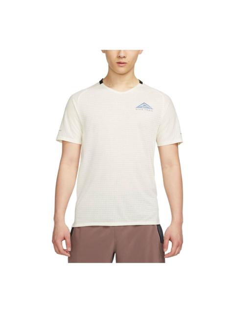 Nike Dri-FIT Trail Solar Chase Short Sleeve Trail Running T-Shirt 'Coconut Milk' DV9306-113