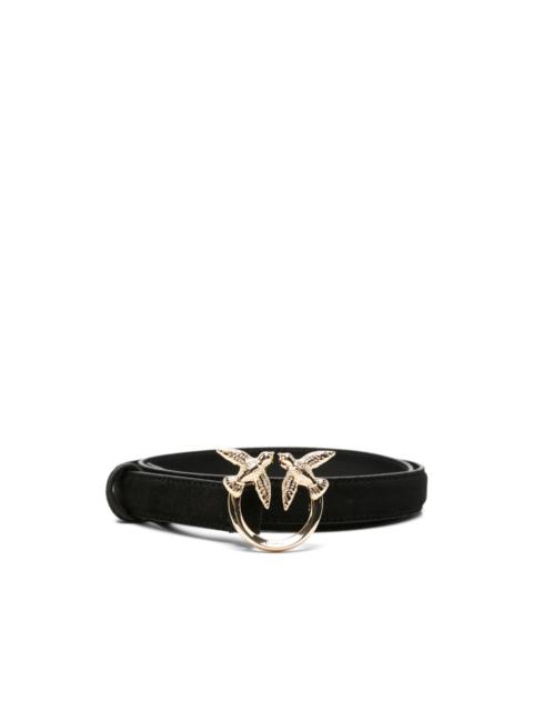 PINKO Love Birds suede belt
