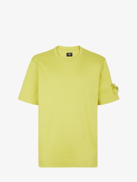 FENDI Acid green jersey T-shirt
