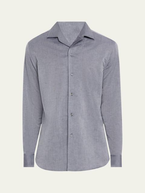 Brioni Men's Cotton and Linen Sport Shirt