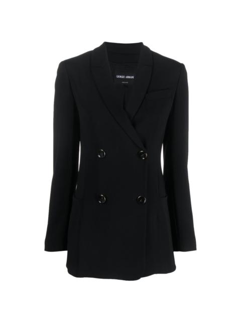 GIORGIO ARMANI double-breasted peak-lapels blazer