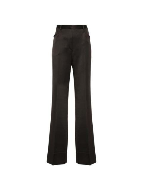 pressed-crease trousers