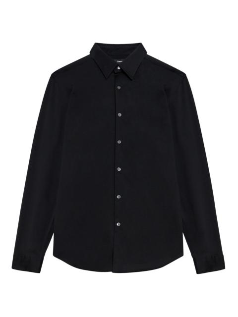 Theory Men's Sylvain Structure Knit Shirt - Black