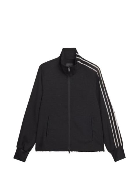 Y-3 stripe-embellishment zip-fastening sweatshirt