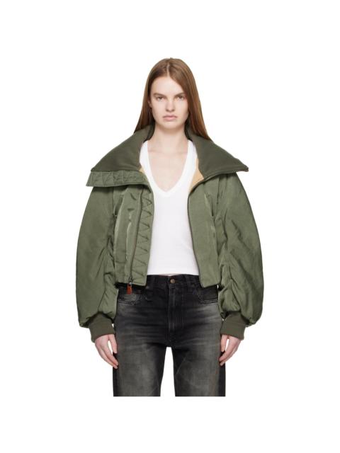 R13 Khaki Oversized Padded Jacket