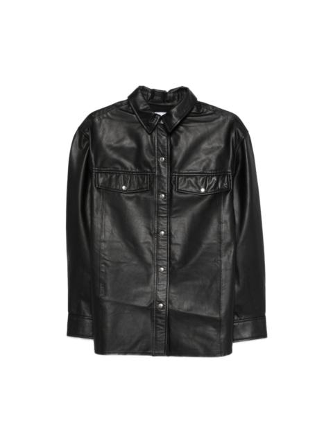 IRO Cabana leather shirt