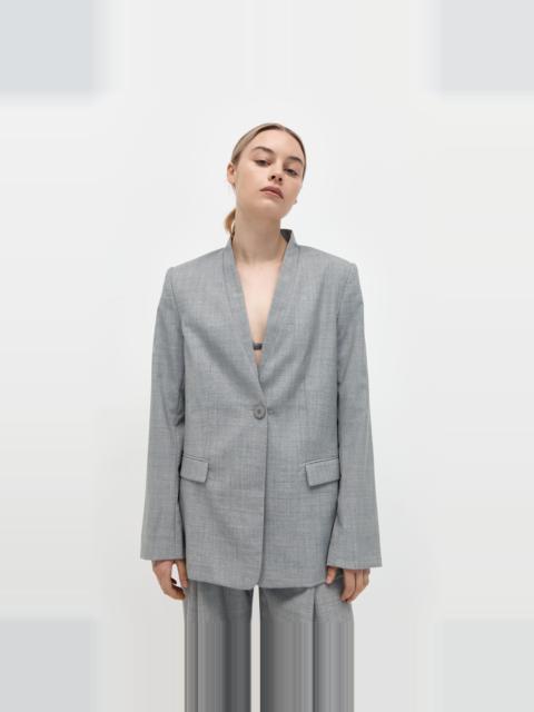 ST. AGNI Shawl Collar Blazer - Grey