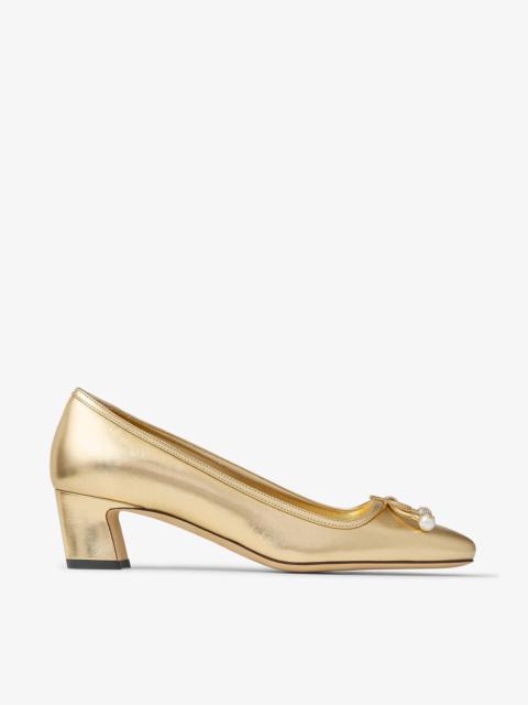 Elme 45
Gold Metallic Nappa Leather Pumps