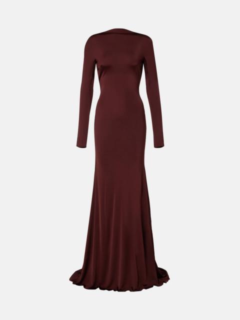 David Koma Gathered jersey gown