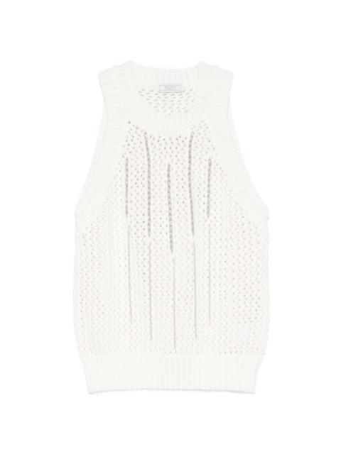 PESERICO open-knit vest