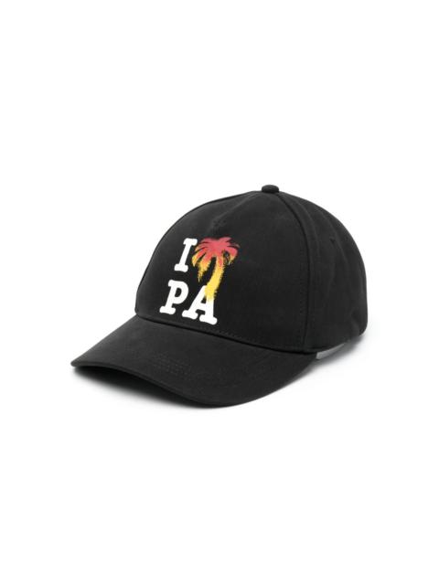 Palm Angels logo-print cotton hat
