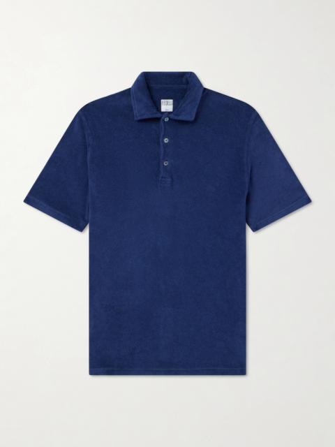FEDELI Mondial Cotton-Terry Polo Shirt