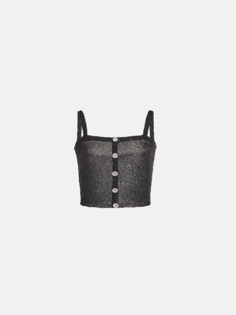 Alessandra Rich SEQUIN TOP