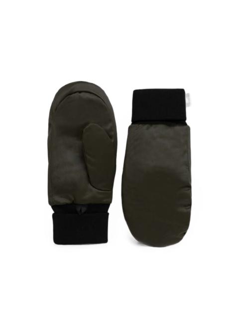 RAINS padded ribbed-cuff mittens