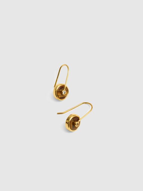 Madewell Stone Inlay Coin Earrings