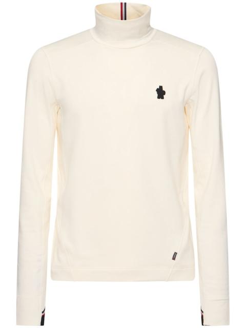 Moncler Grenoble Logo Polartec nylon turtleneck t-shirt