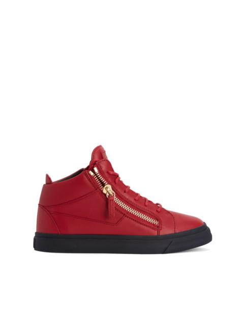 Kriss leather high-top sneakers