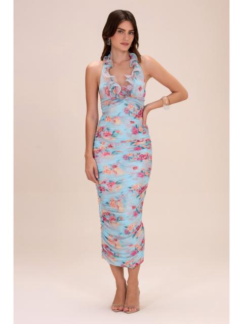 PatBO FLORA MIST MIDI DRESS