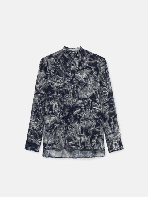 Stella McCartney Fungi Forest Print Silk Shirt