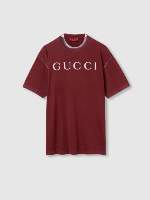 GUCCI Cotton jersey T-shirt with print