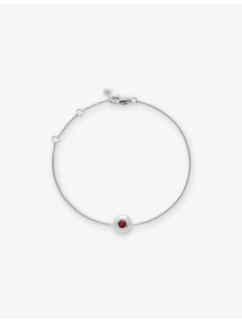 MONICA VINADER July Birthstone Ruby and Sterling-Silver Bracelet