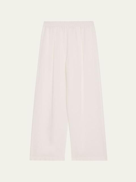 MICHAEL KORS Wide-Leg Linen Crepe Gauze Pants