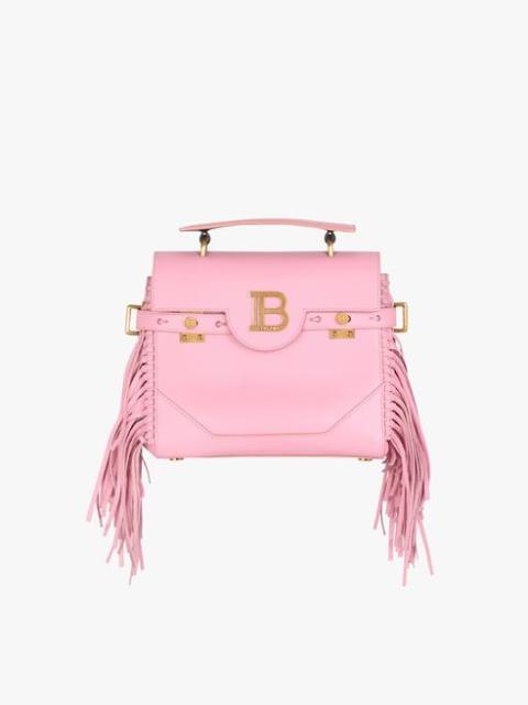 Balmain Smooth pink leather B-Buzz 23 bag with fringe
