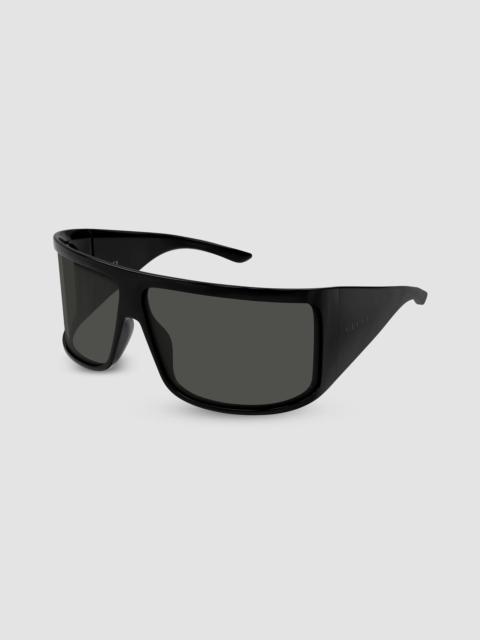 GUCCI Women's Lettering Gg2274S Shield Injection Sunglasses - Black