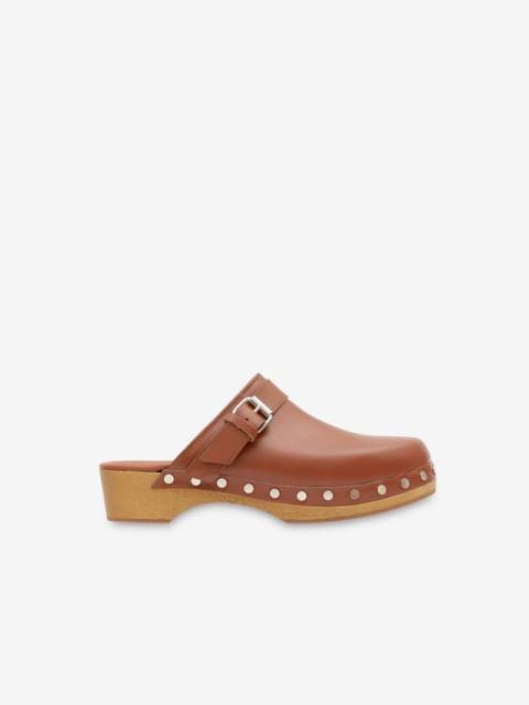 THALIE LEATHER CLOG