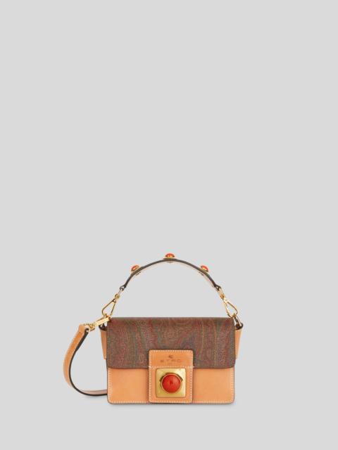 Etro CROWN ME PAISLEY AND CORAL STONE SHOULDER BAG