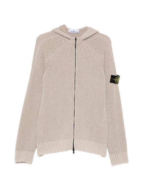 Stone Island Stone Island Ribbed-knit Zip-up Cardigan