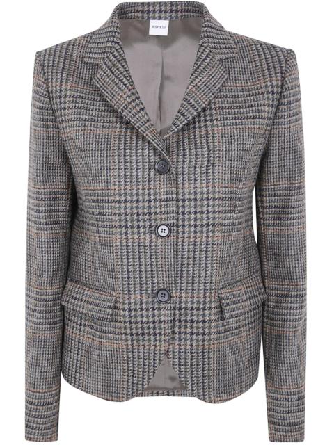 Aspesi Jacket Military Check Wool Jacket