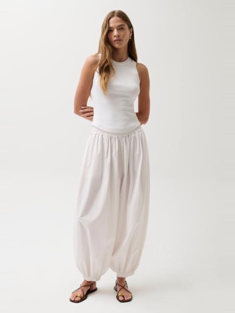 PISTOLA LIYA POPLIN BALLOON PANT - LE BLANC