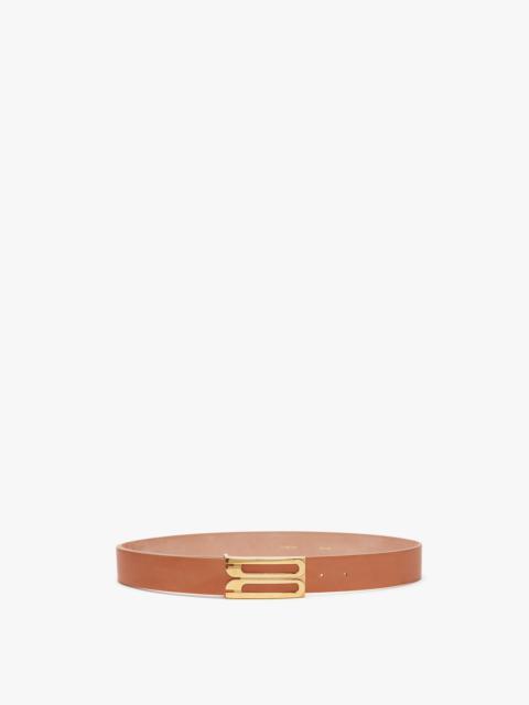 Exclusive Jumbo Frame Belt In Nude Leather