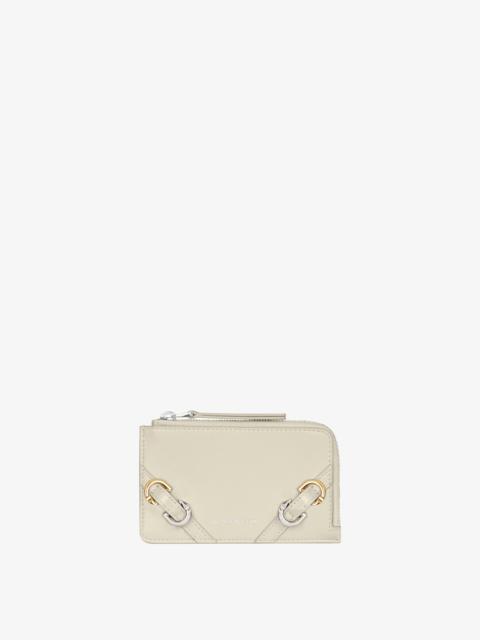 Givenchy VOYOU ZIPPED CARD HOLDER IN LEATHER