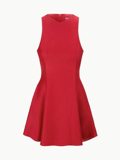 STAUD MINI HEIKE DRESS ROUGE